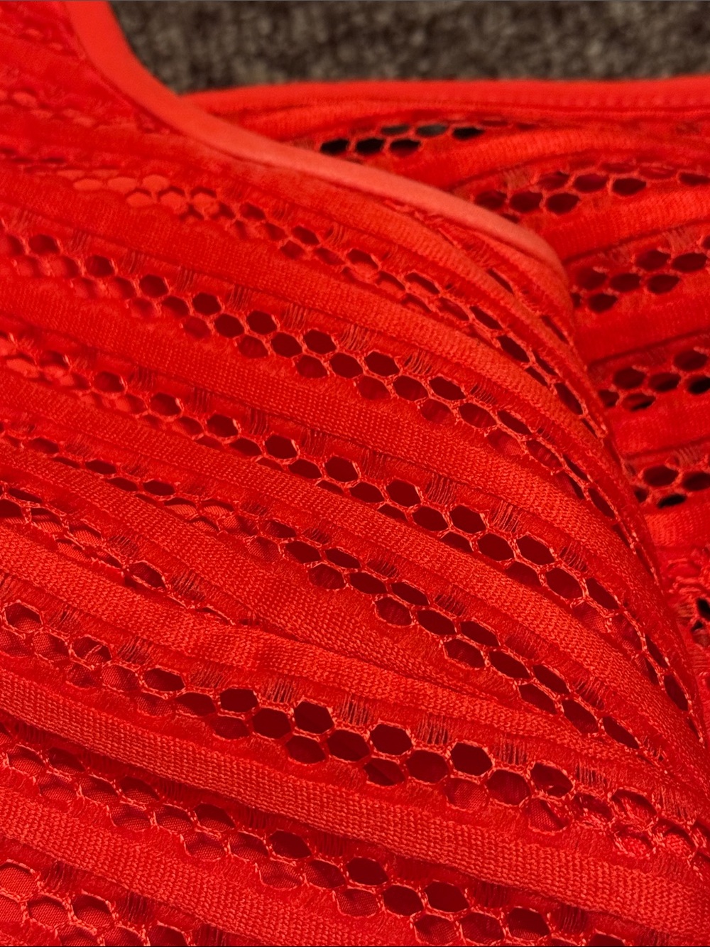J. Crew Red Sleeveless Lace A-Line Midi Dress - Picture 6 of 8